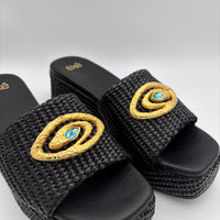 Exé Shoe Textured Raffia: 890 Feliz