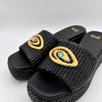 Exé Shoe Textured Raffia: 890 Feliz