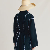 EUGENIE JACKET IN TIE&DYE GABARDINE - INK
