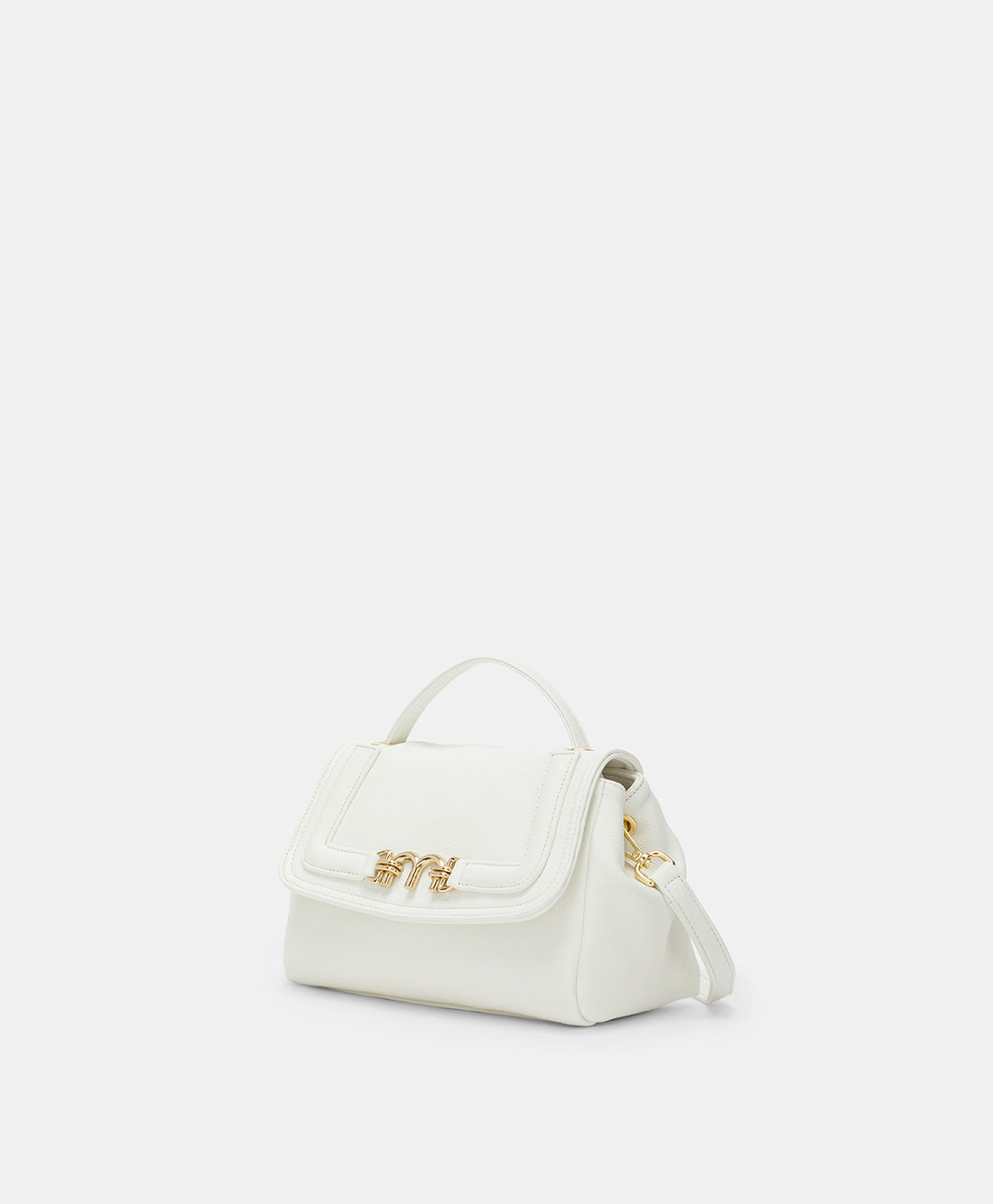 PETIT FLORE BAG IN ECO-LEATHER - WHITE