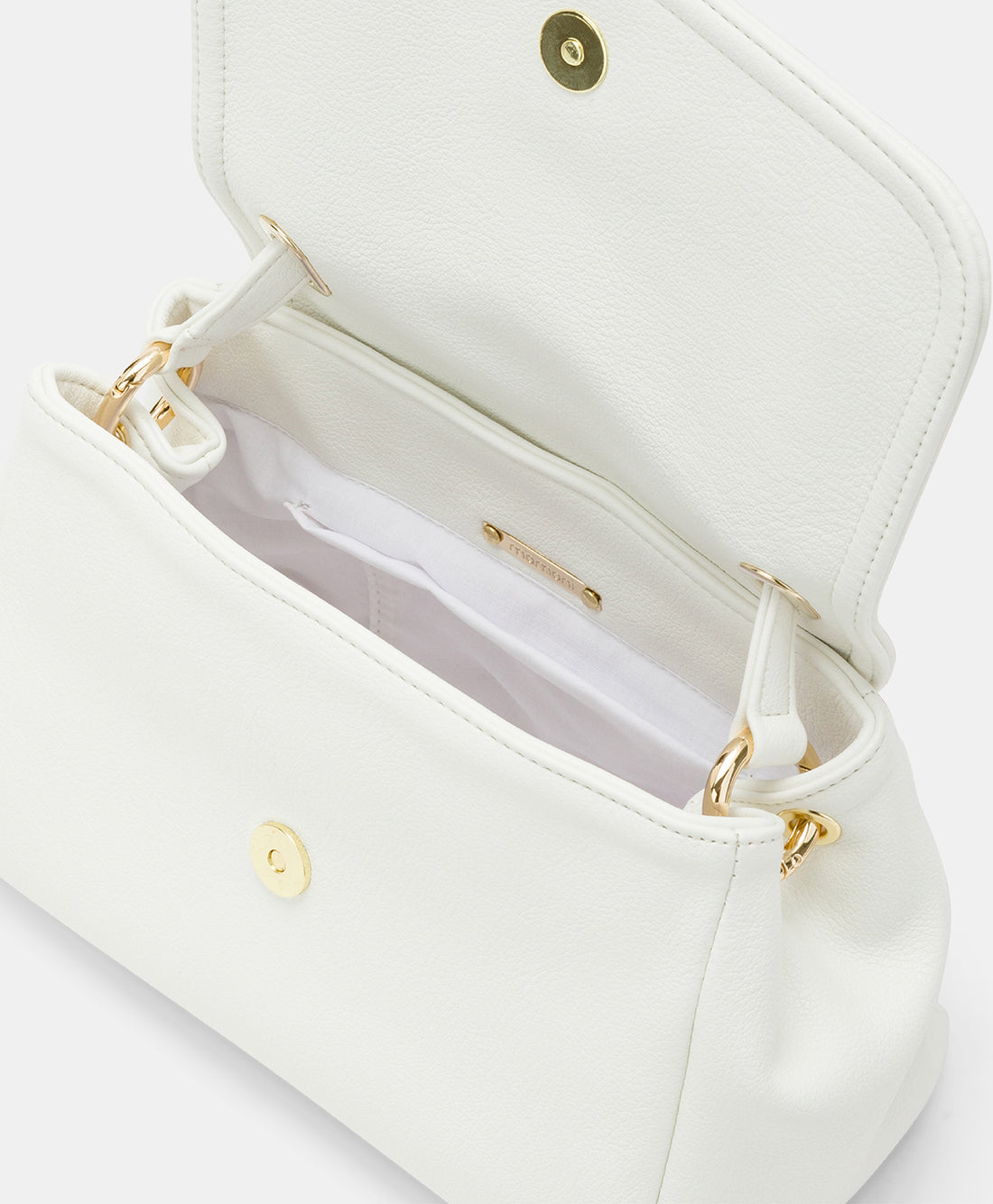 PETIT FLORE BAG IN ECO-LEATHER - WHITE