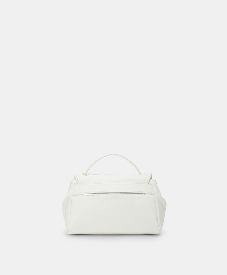 PETIT FLORE BAG IN ECO-LEATHER - WHITE