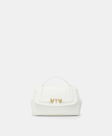 PETIT FLORE BAG IN ECO-LEATHER - WHITE