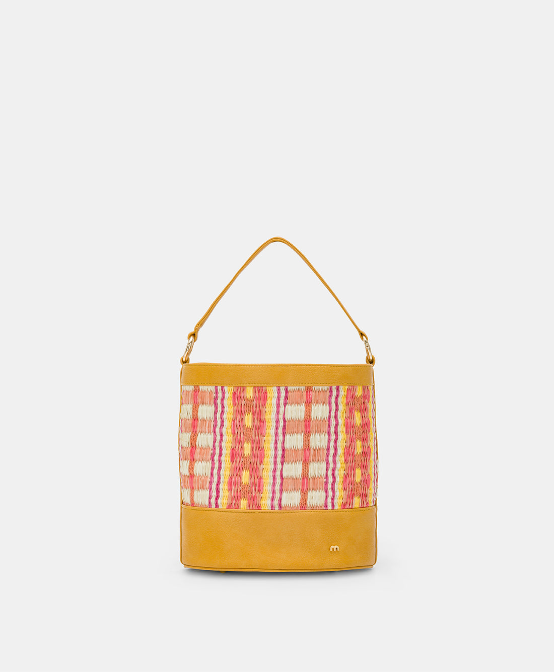 ANANAS BAG IN ECO-LEATHER AND RAFFIA