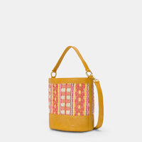 ANANAS BAG IN ECO-LEATHER AND RAFFIA