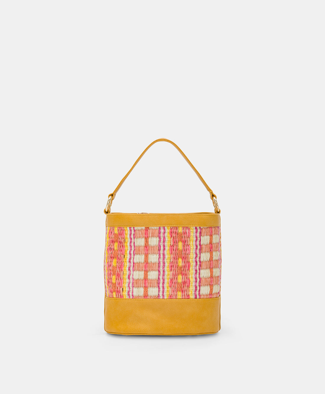 ANANAS BAG IN ECO-LEATHER AND RAFFIA