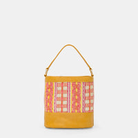 ANANAS BAG IN ECO-LEATHER AND RAFFIA