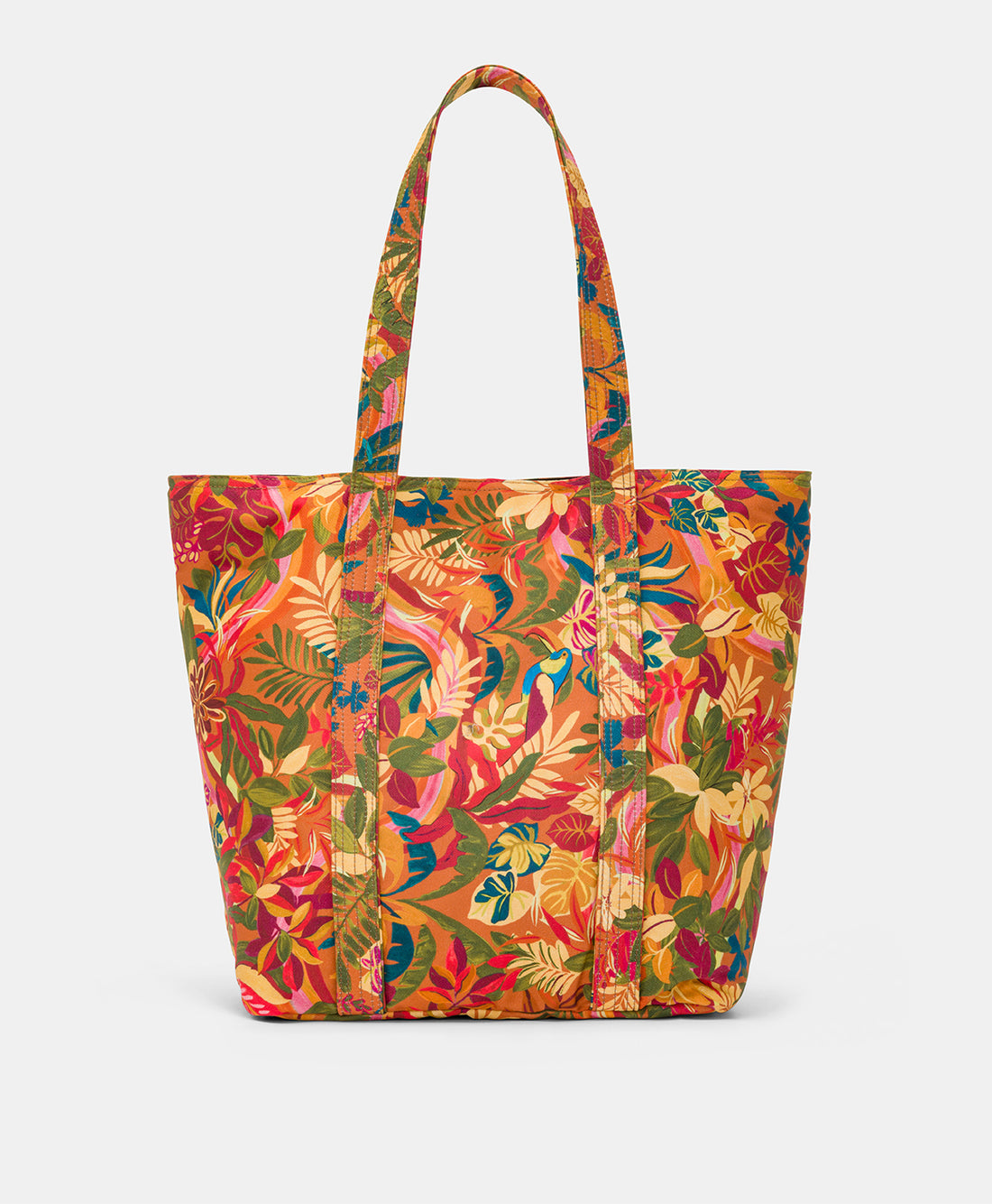 MAURITIA BAG IN PRINTED CANVAS - ARANCIO/MULTICOLOUR
