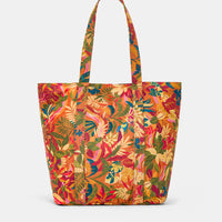 MAURITIA BAG IN PRINTED CANVAS - ARANCIO/MULTICOLOUR