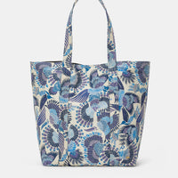 MAURITIA BAG IN PRINTED CANVAS - MULTICOLOUR AZZURO