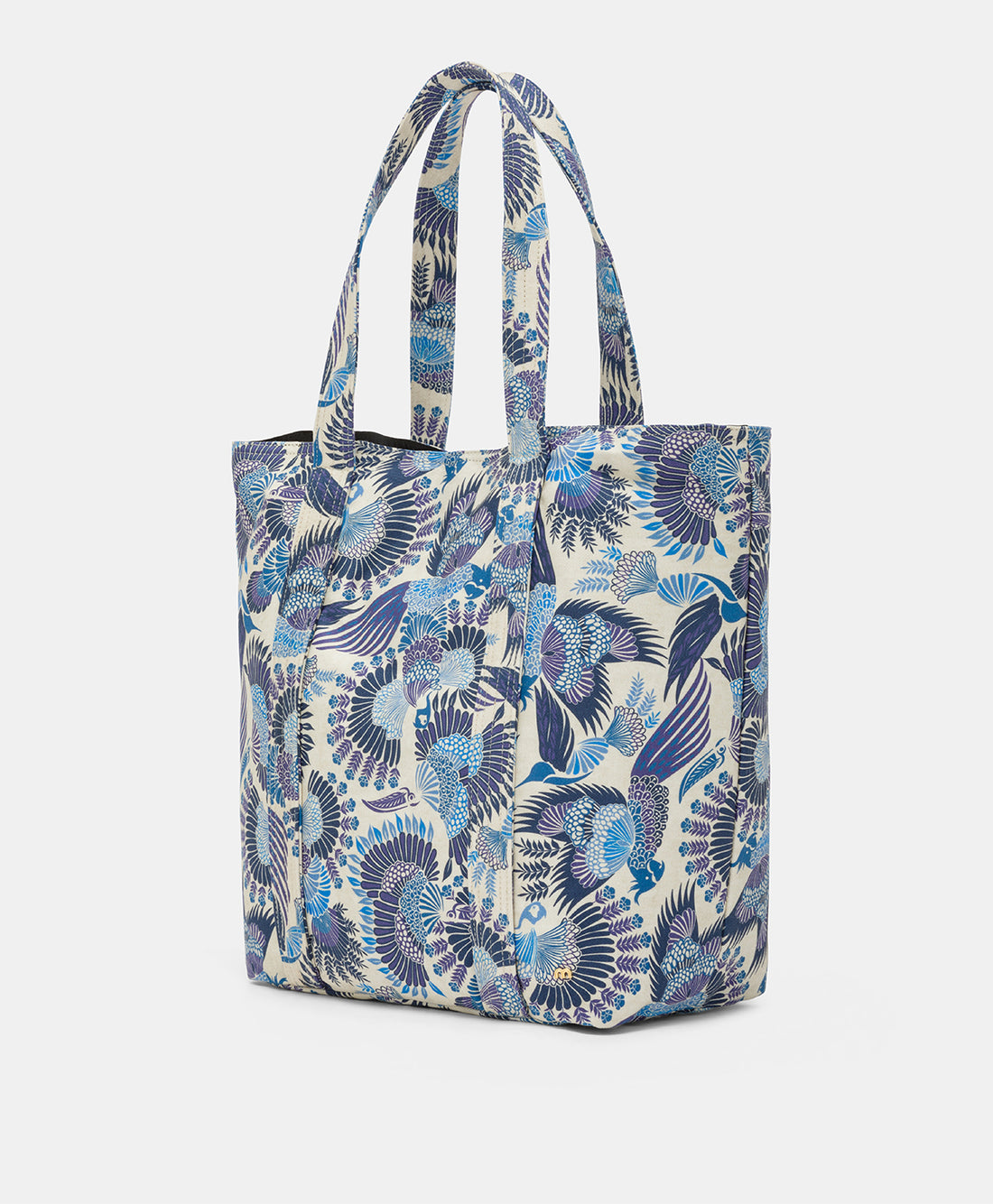MAURITIA BAG IN PRINTED CANVAS - MULTICOLOUR AZZURO