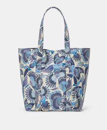 MAURITIA BAG IN PRINTED CANVAS - MULTICOLOUR AZZURO