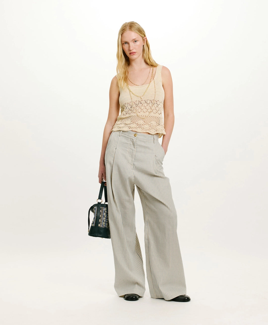 MOMONI JAIME CROCHET TOP - CREAM