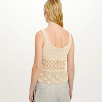 MOMONI JAIME CROCHET TOP - CREAM