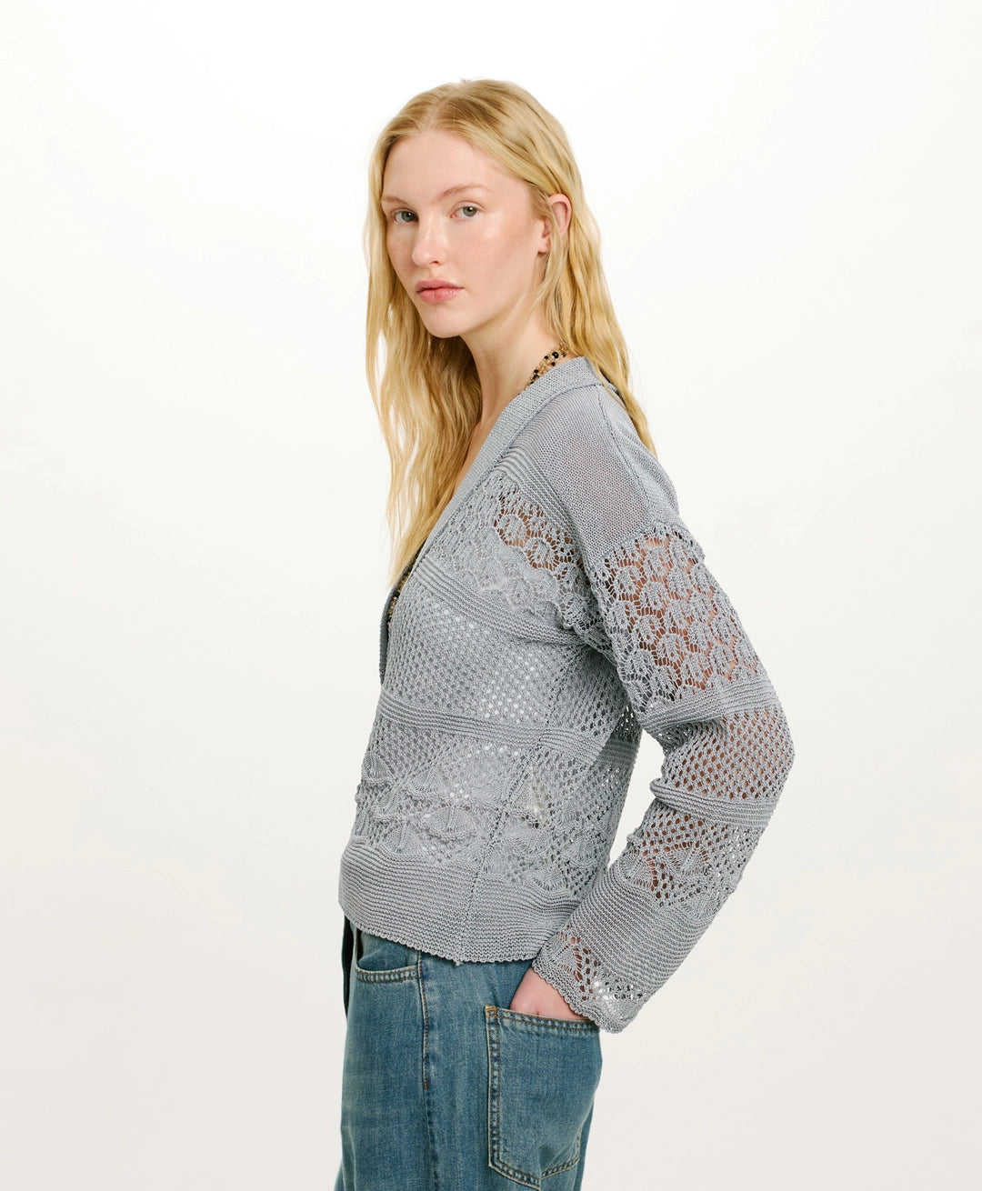 CARLOS CROCHET CARDIGAN