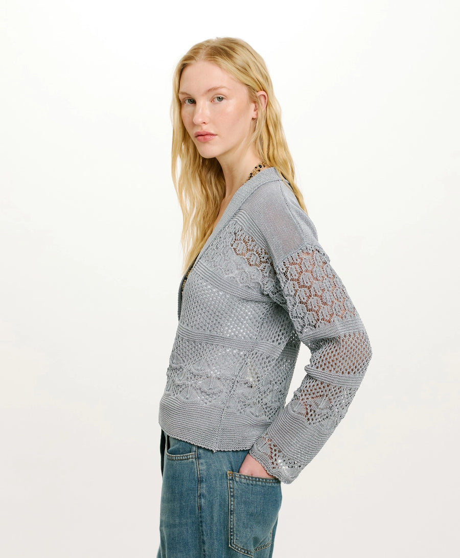 CARLOS CROCHET CARDIGAN