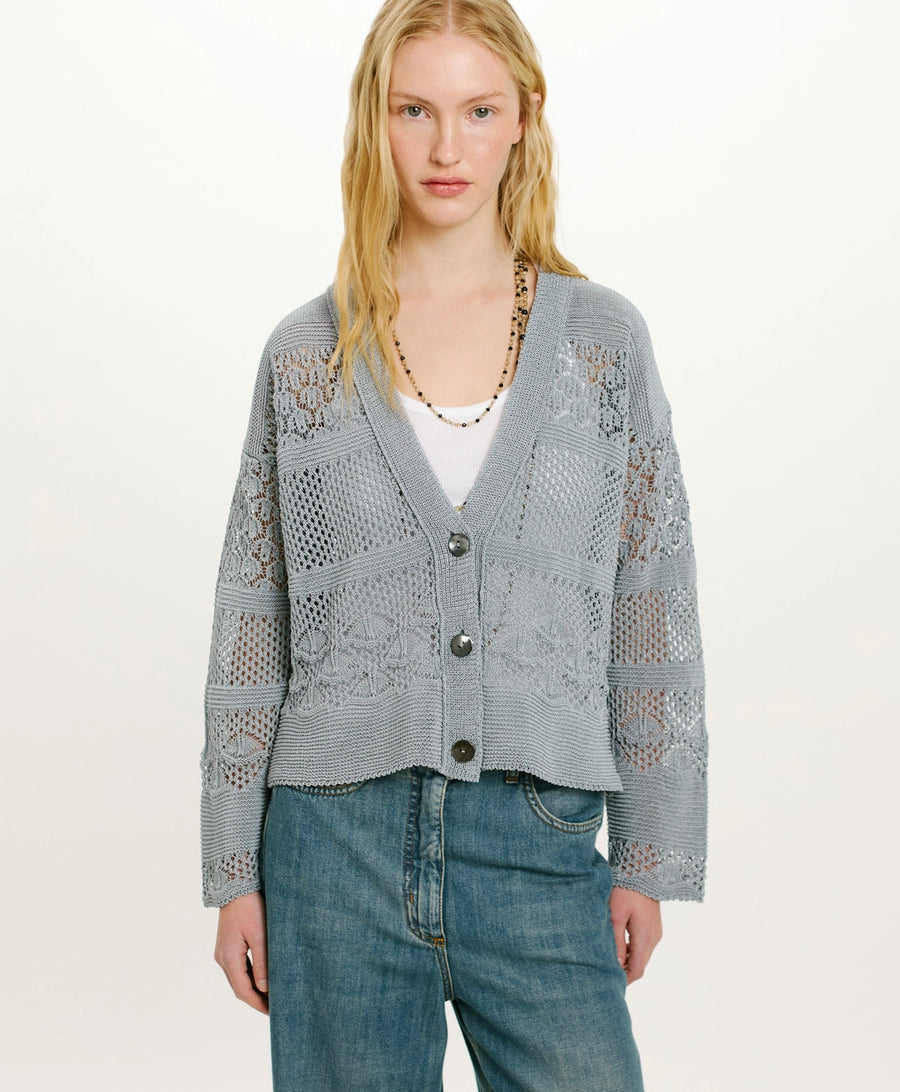 CARLOS CROCHET CARDIGAN