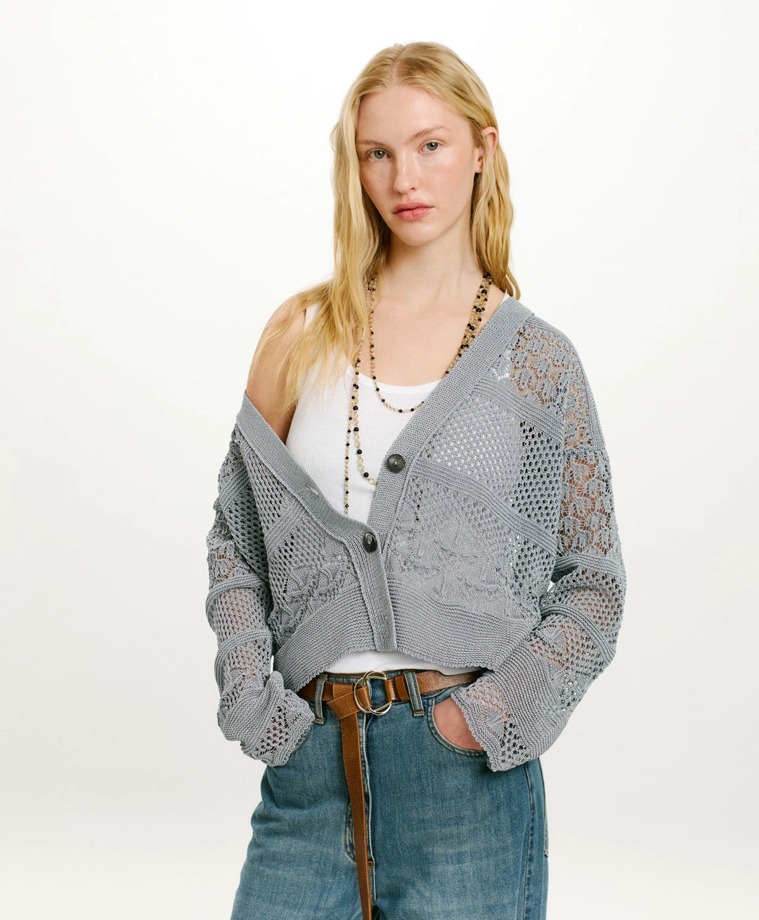 CARLOS CROCHET CARDIGAN