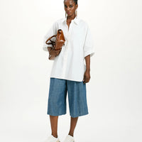 FUERTE PANTS IN STONEWASHED CHAMBRAY - BLUE JEANS