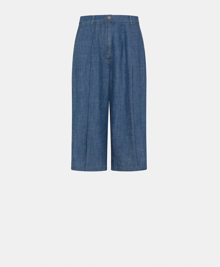 FUERTE PANTS IN STONEWASHED CHAMBRAY - BLUE JEANS