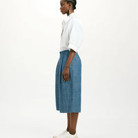 FUERTE PANTS IN STONEWASHED CHAMBRAY - BLUE JEANS