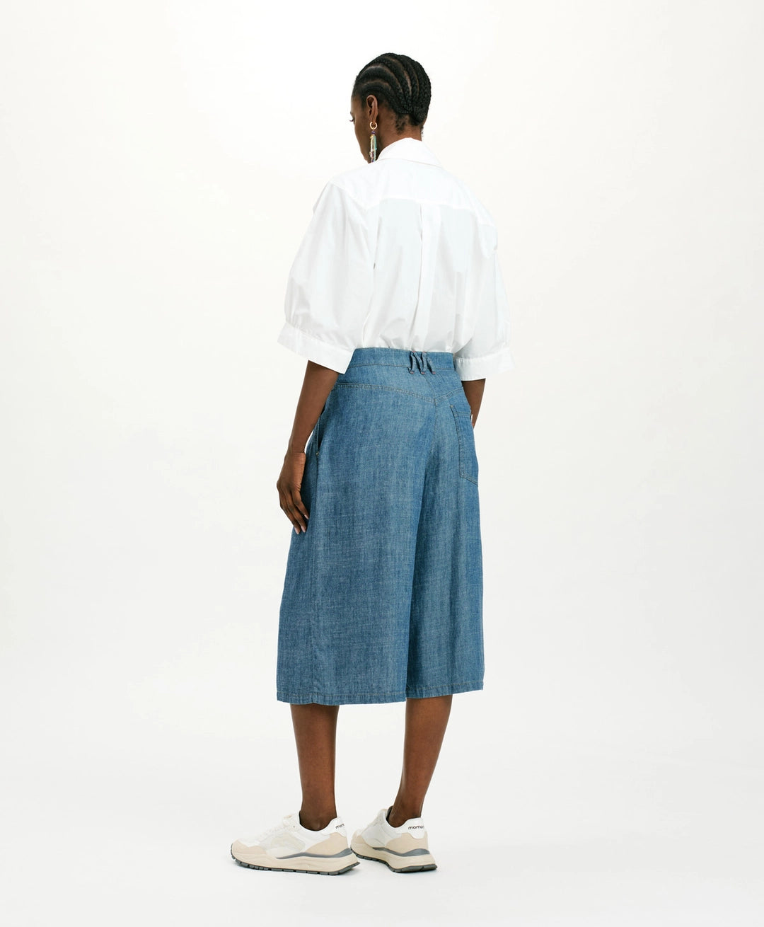 FUERTE PANTS IN STONEWASHED CHAMBRAY - BLUE JEANS