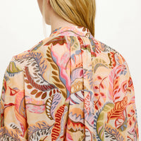JURUA SHIRT IN PRINTED COTTON VOILE - MULTICOLOR MAGENTA