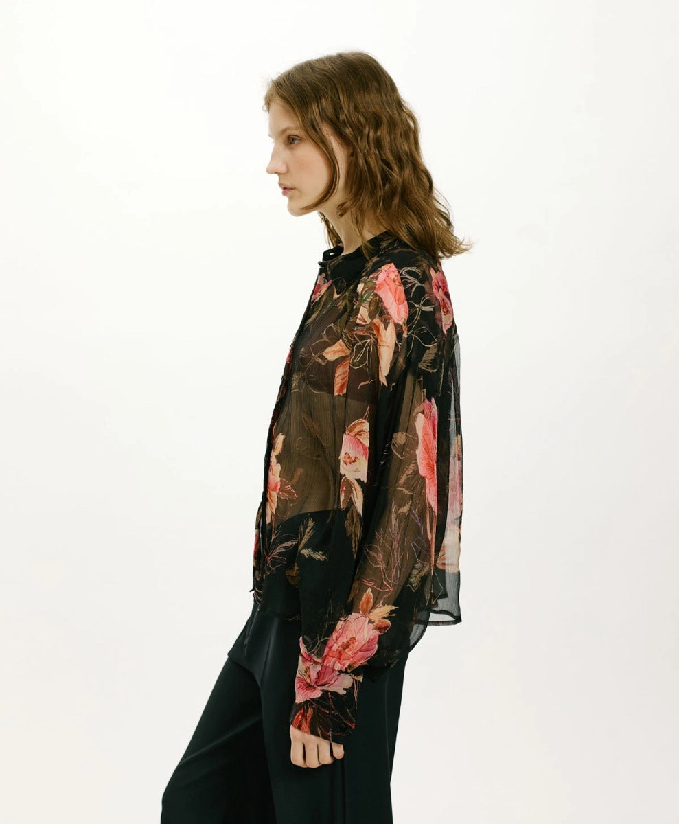 CAMILA SHIRT IN PRINTED CHIFFON CREPON