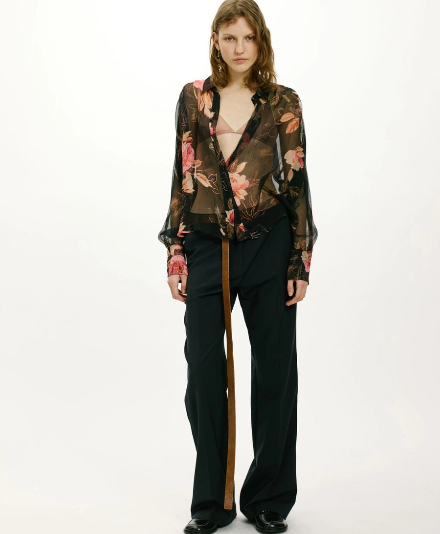 CAMILA SHIRT IN PRINTED CHIFFON CREPON