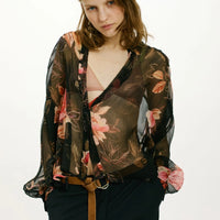 CAMILA SHIRT IN PRINTED CHIFFON CREPON