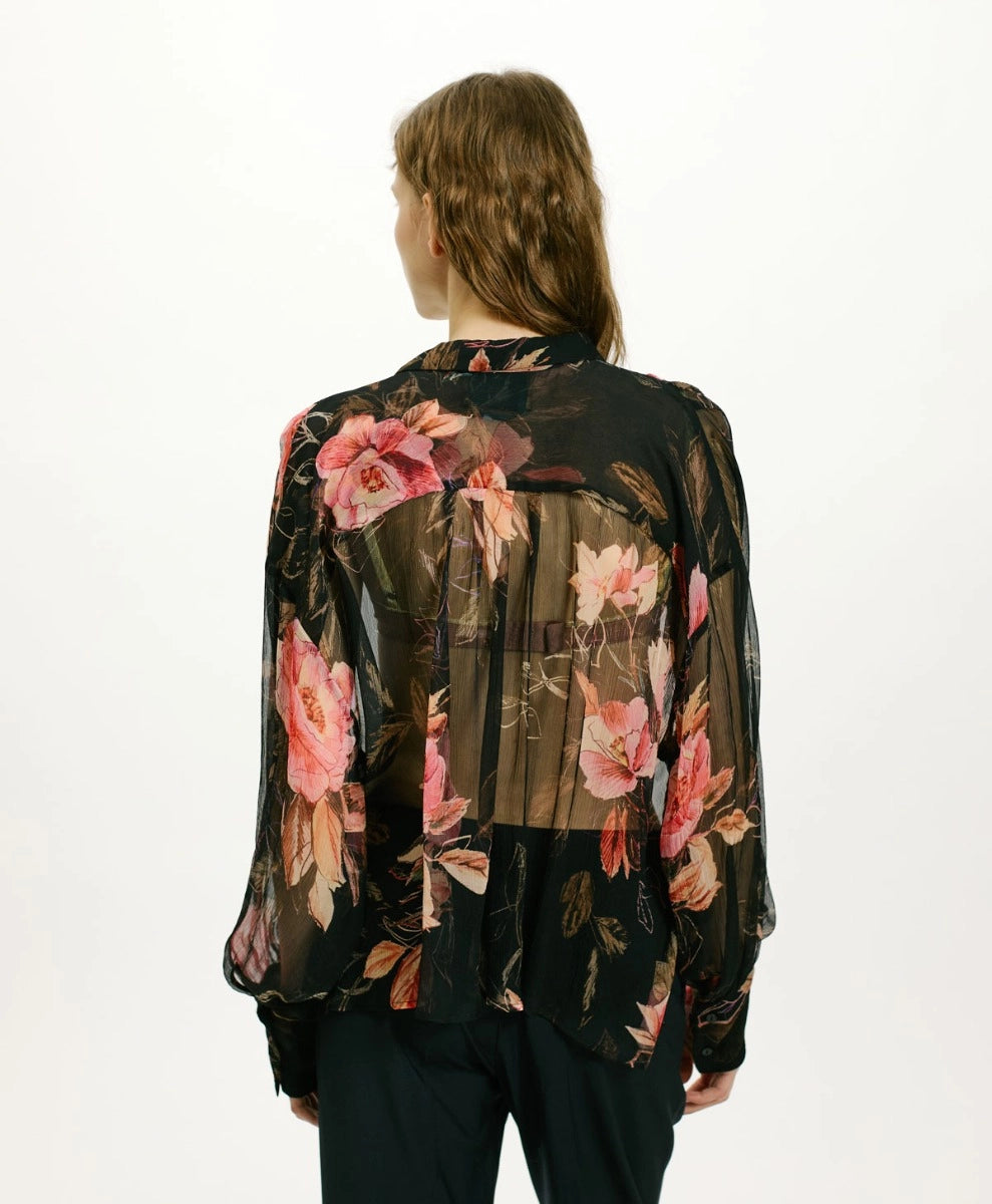 CAMILA SHIRT IN PRINTED CHIFFON CREPON