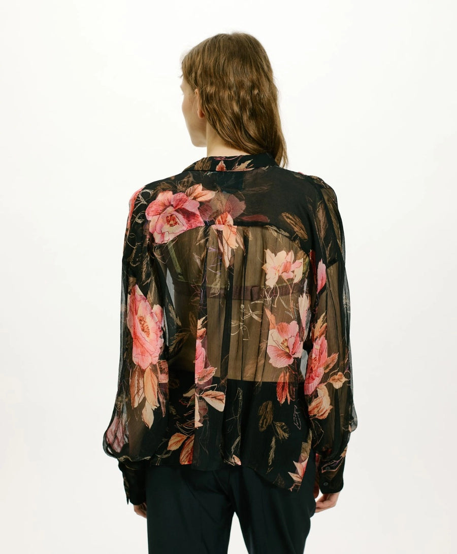 CAMILA SHIRT IN PRINTED CHIFFON CREPON