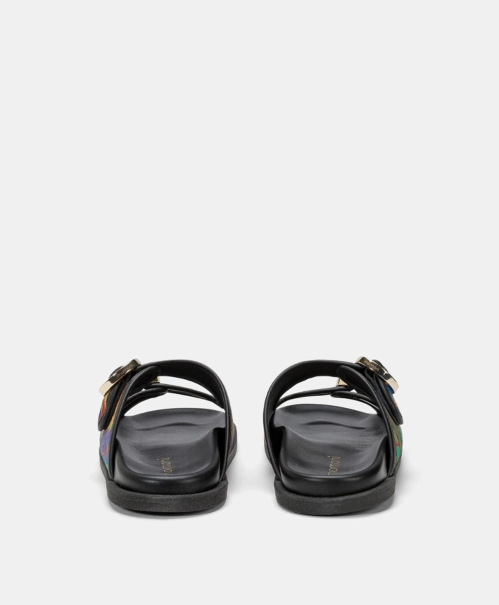 WASI SHOES IN PRINTED CANVAS - MULTICOLOR BLUE