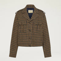 CIDER COAT IN CHECK WOOL - MULTICOLOR