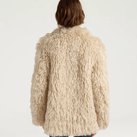 CHLOE COAT IN ECO-LEATHER - CREAM