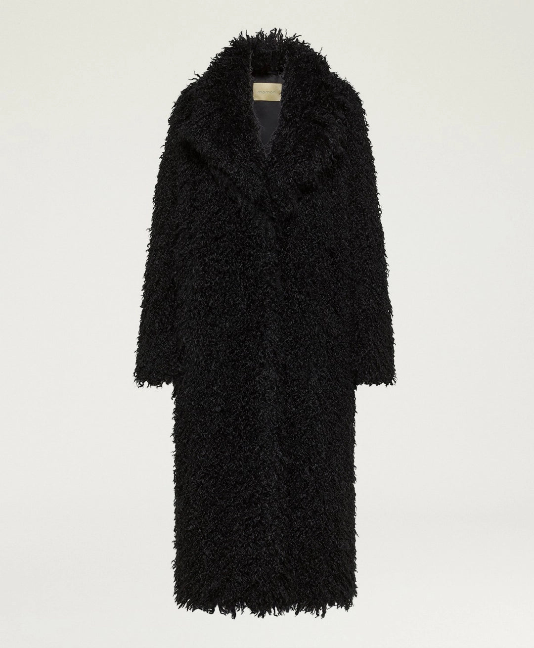 CALENDULA COAT IN ECO-LEATHER - BLACK