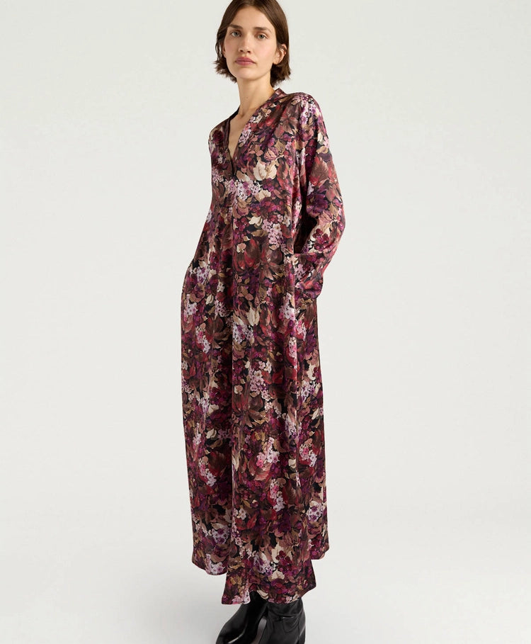 AMARA DRESS - MAGENTA MULTICOLOR