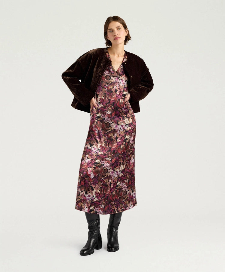 AMARA DRESS - MAGENTA MULTICOLOR