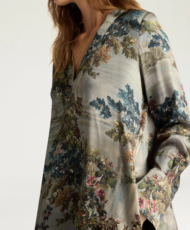 AMARA DRESS - MUD MULTICOLOR