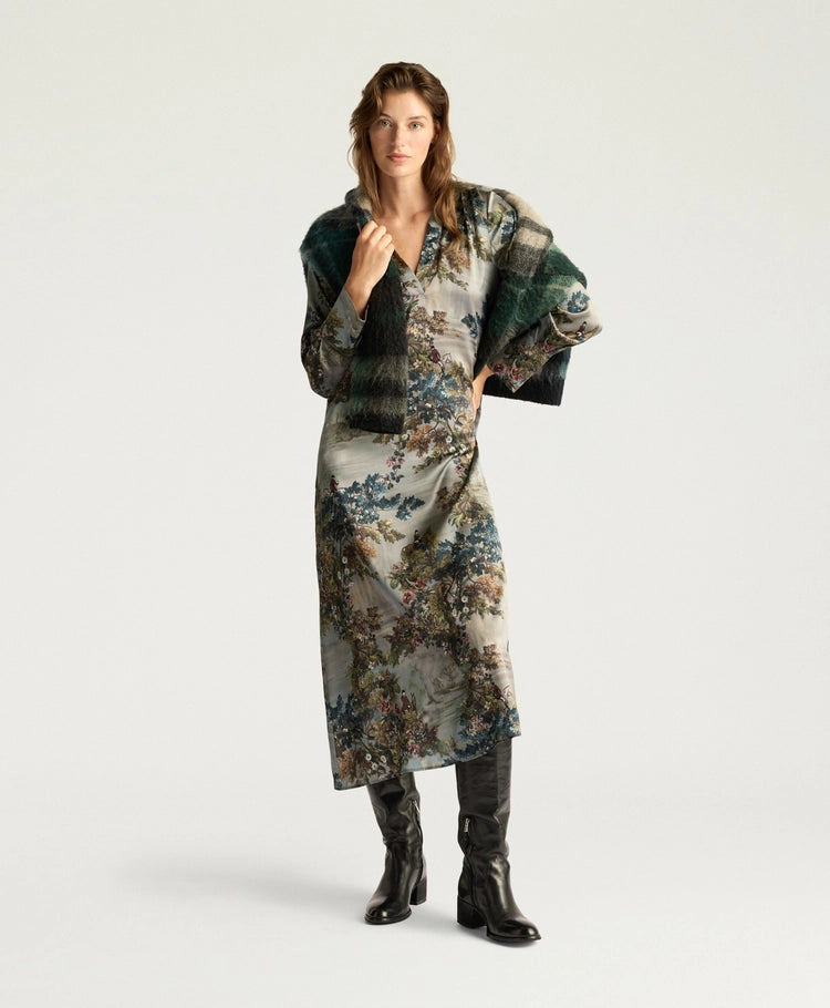 AMARA DRESS - MUD MULTICOLOR