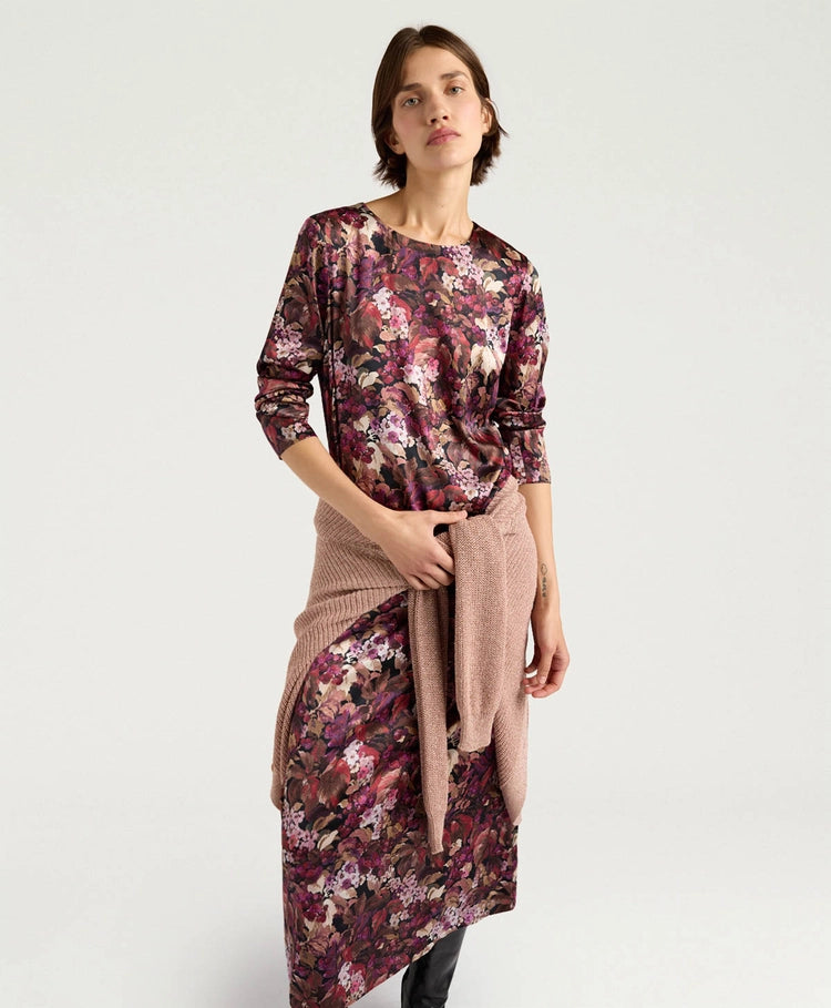 DIANA DRESS - MAGENTA MULTICOLOR