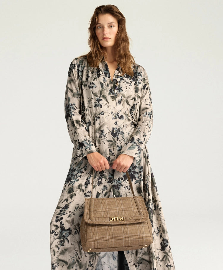 NATALIE DRESS IN PRINTED JACQUARD VISCOSE