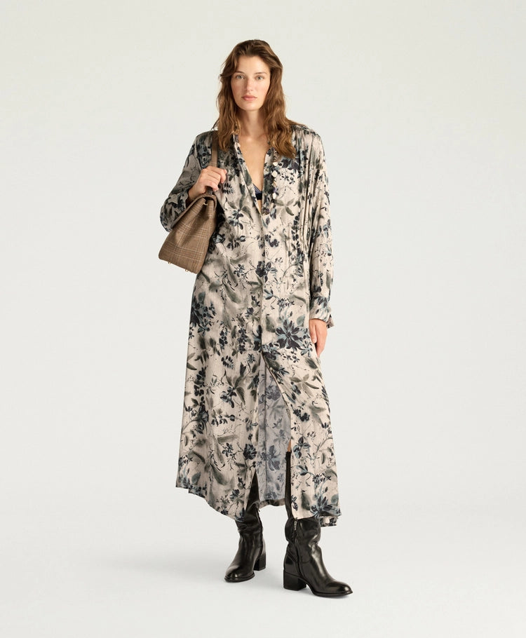 NATALIE DRESS IN PRINTED JACQUARD VISCOSE