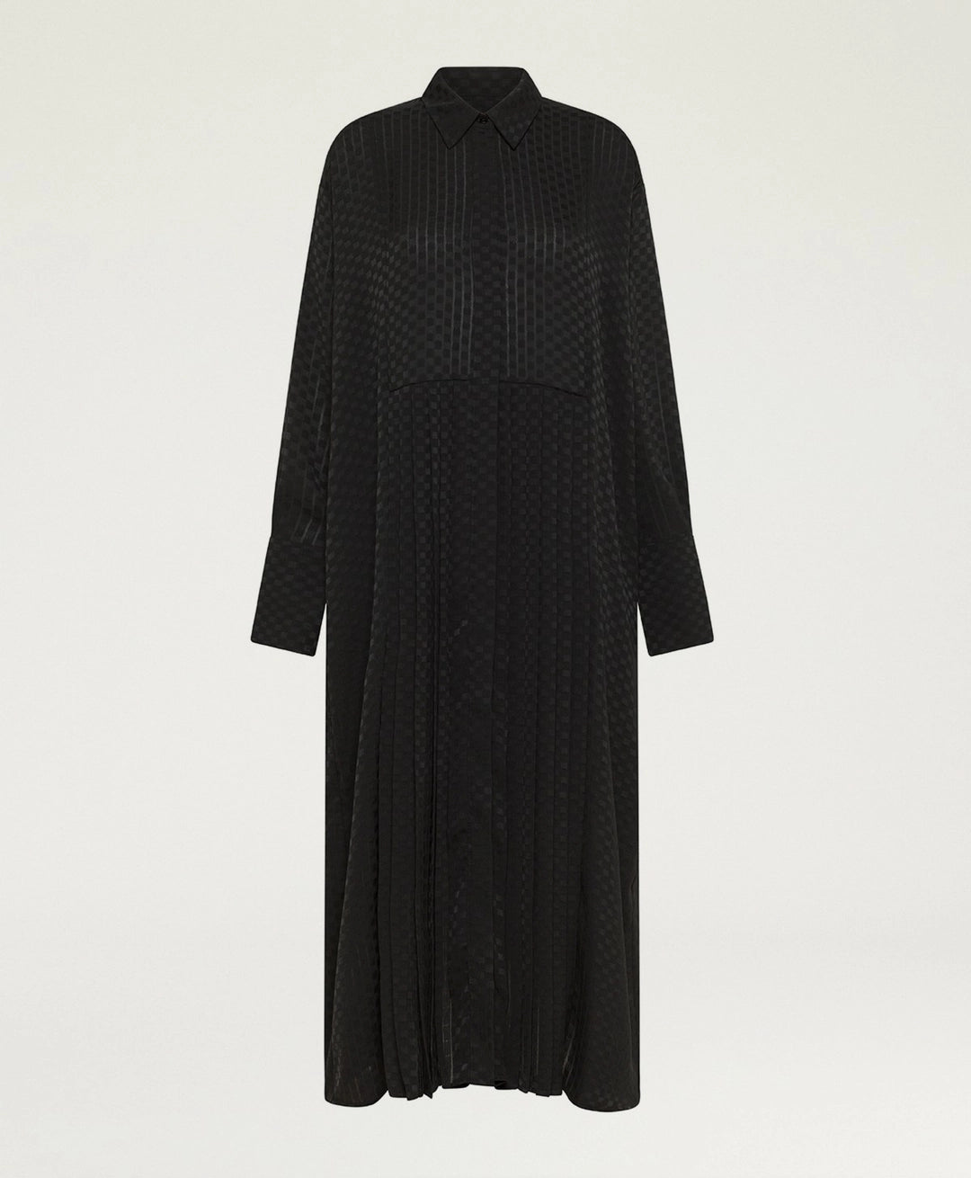 SCILLY DRESS IN JACQUARD - BLACK