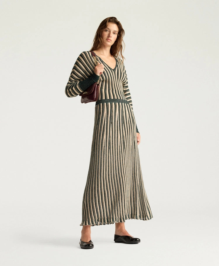 PIE MULTISTRIPED LUREX SKIRT
