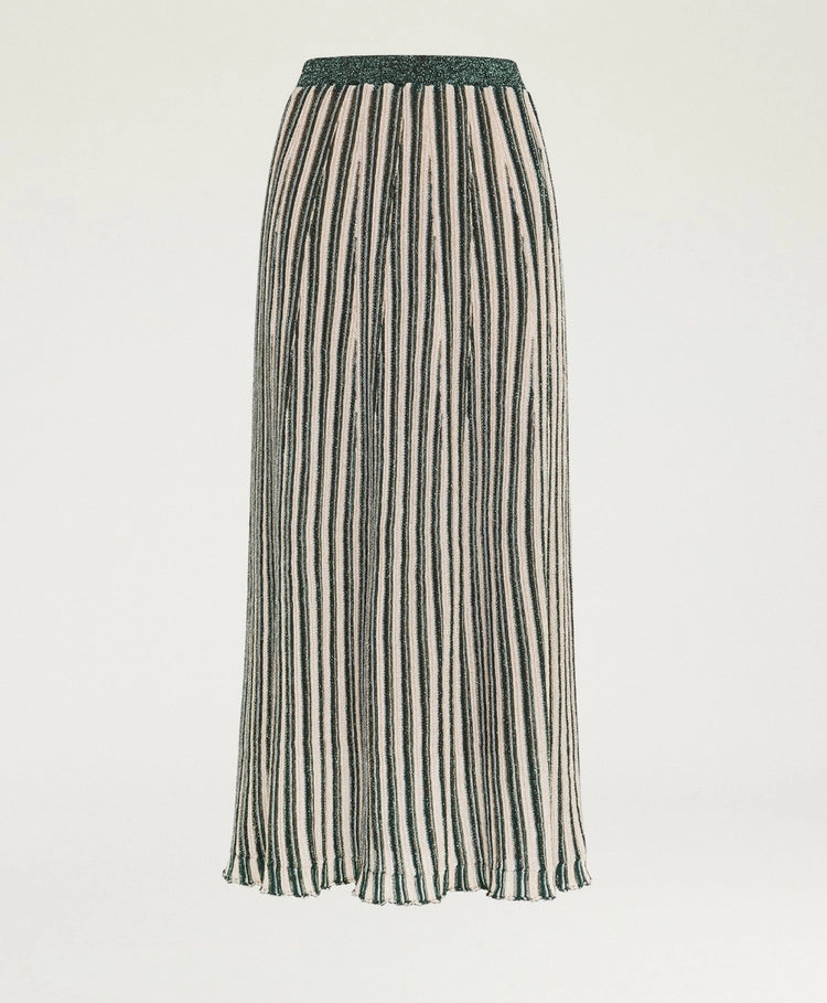 PIE MULTISTRIPED LUREX SKIRT