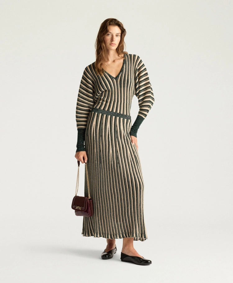 PIE MULTISTRIPED LUREX SKIRT