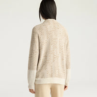 SUGAR SWEATER IN JACQUARD - CREAM/IVORY