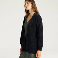 JASPER CARDIGAN IN JACQUARD - BLUE