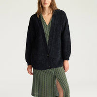 JASPER CARDIGAN IN JACQUARD - BLUE